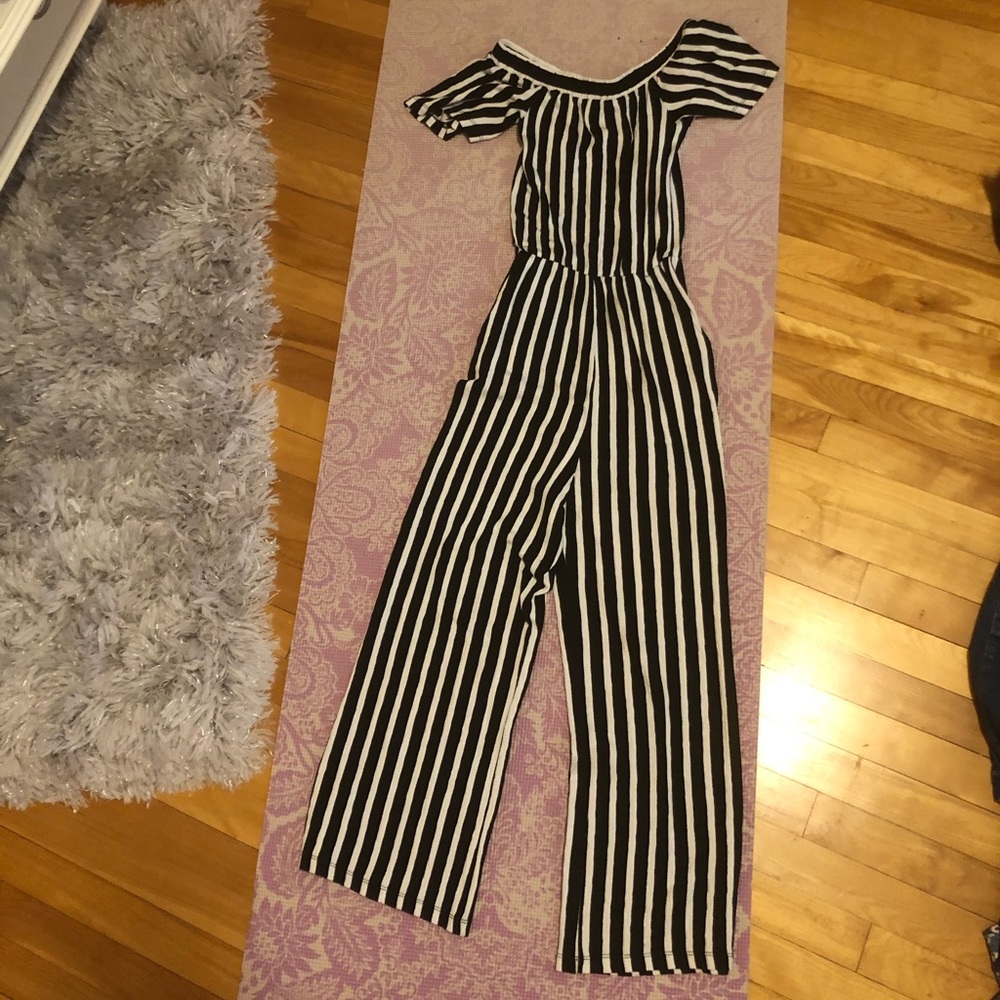 Striped jumpsuit